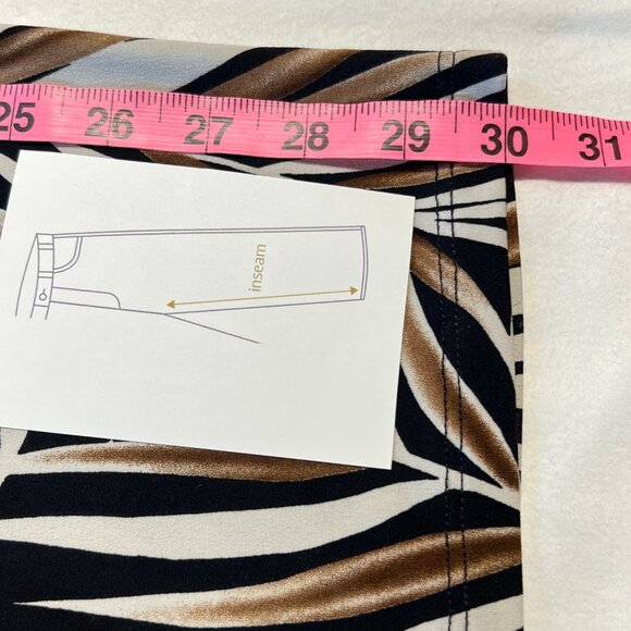 Laura Plus 3X Tropical Leaf Pants Effortless Elegance & Comfort coastal grandma - Picture 7 of 10